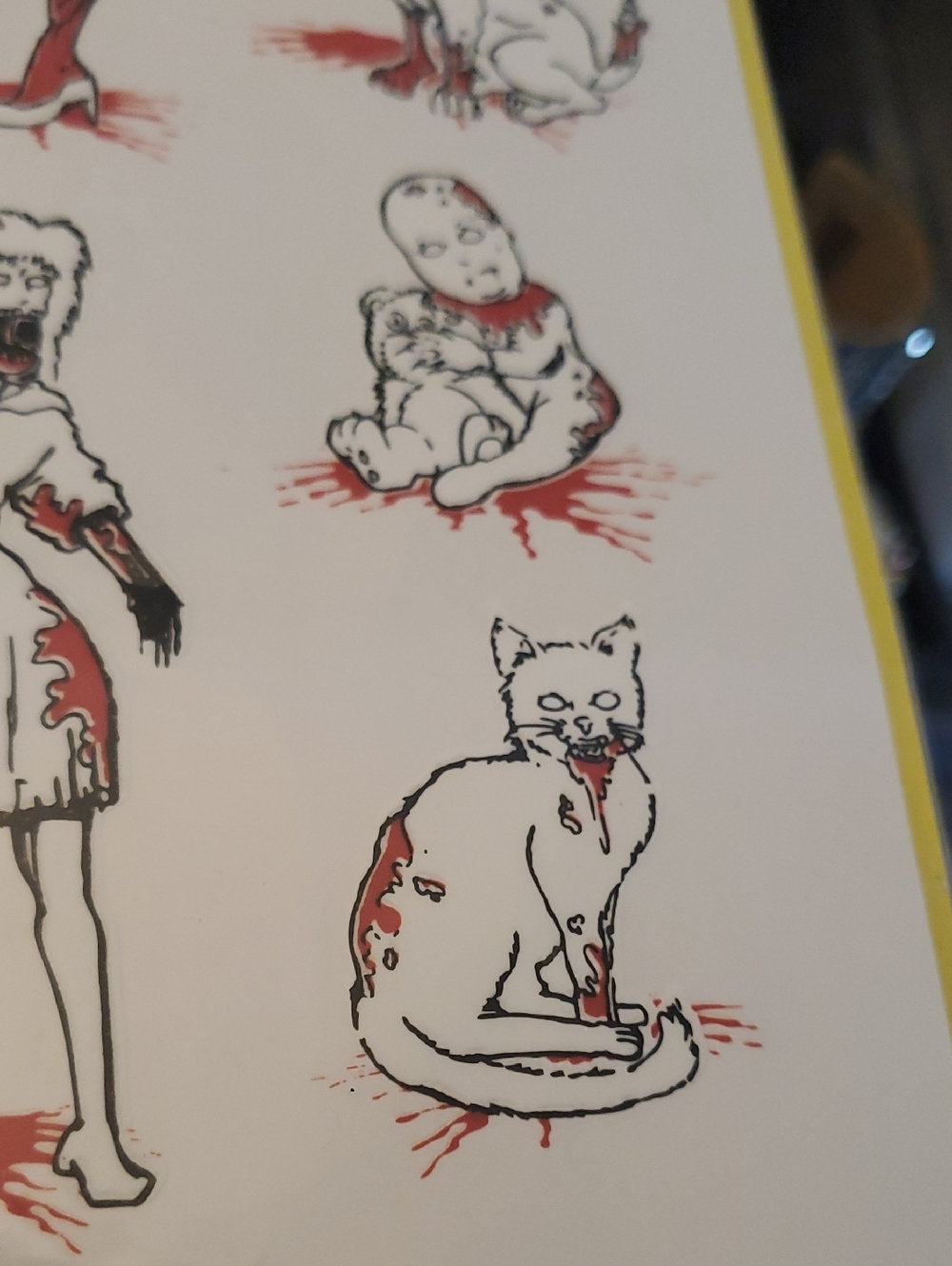 Zombie Family Vinyl Car Window Stickers Decals Blood Red, Black, White Gag Gift - Picture 8 of 10